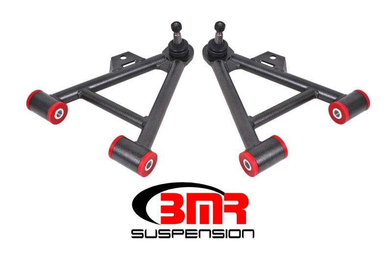 BMR AA038H Mustang Lower Non-Adj. A-Arms (Coilover Only) w/ Tall Ball Joint (Poly) - Black Hammertone