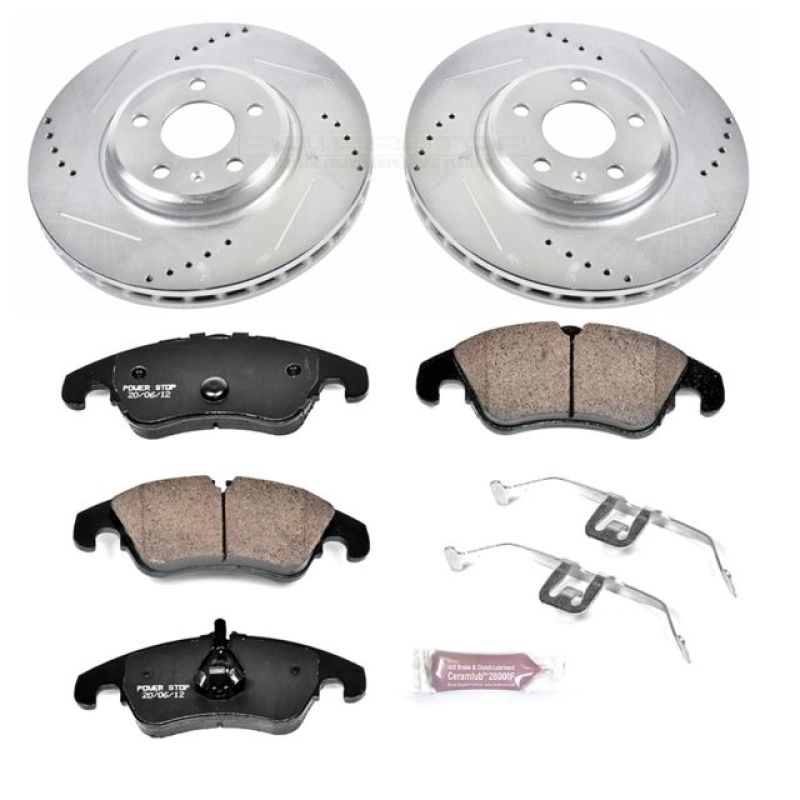 PowerStop K5752 fits Audi 09-11 A4 Front Z23 Evolution Sport Brake Kit