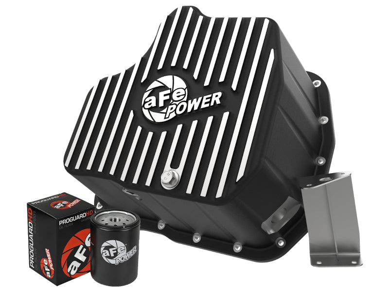 AFE 46-70332 Pro Series Deep Engine Oil Pan 01-10 fits GM Duramax V8-6.6L (td)