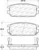 Stoptech 308.0532 91-93 fits Mitsubishi 3000GT Street Performance Rear Brake Pads