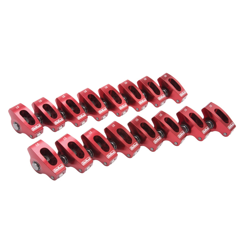 Edelbrock 77760 Roller Rocker Arm Wide Body fits SBC 1 5 1 (Set of 16)