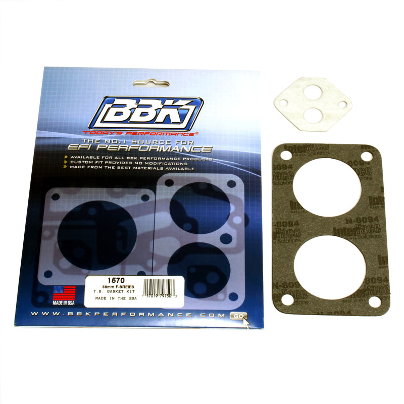 BBK  1570 fits Ford 87-96 F Series Truck Twin 56mm Throttle Body Gasket Kit