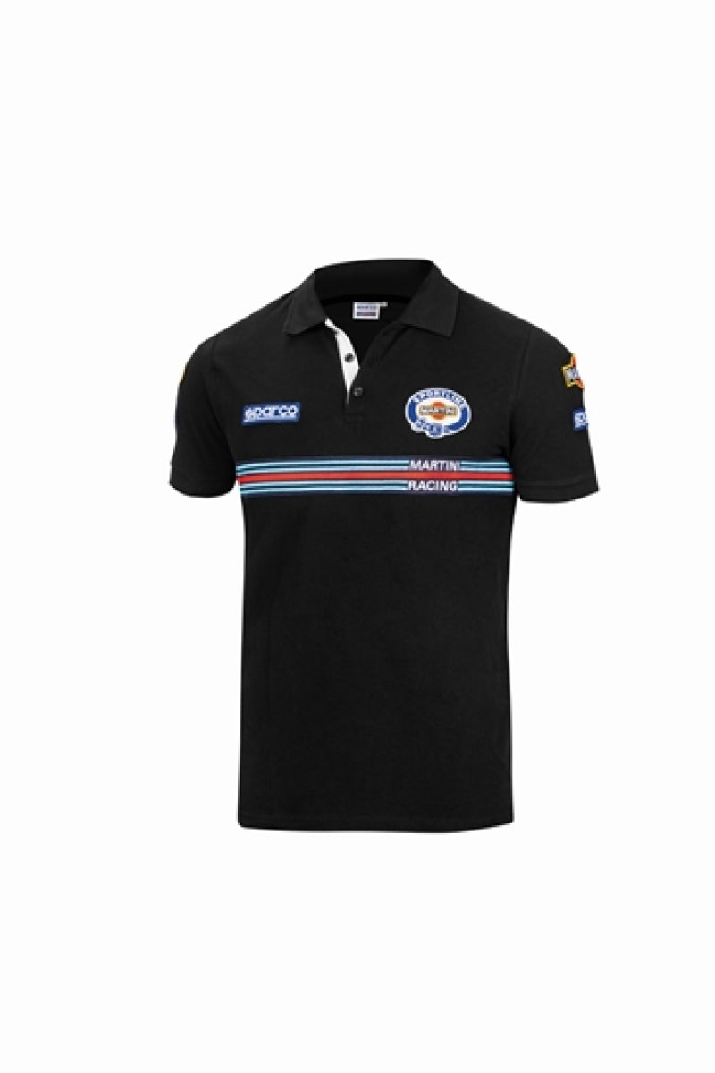 SPARCO 01275MRNR2M Polo Replica Martini-Racing Medium Black