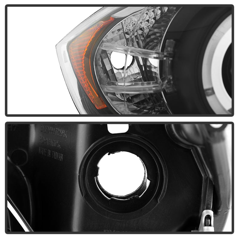 Spyder 5009005 fits BMW 06-08 E90 3-Series Projector LED Halo Amber Reflctr Rpl