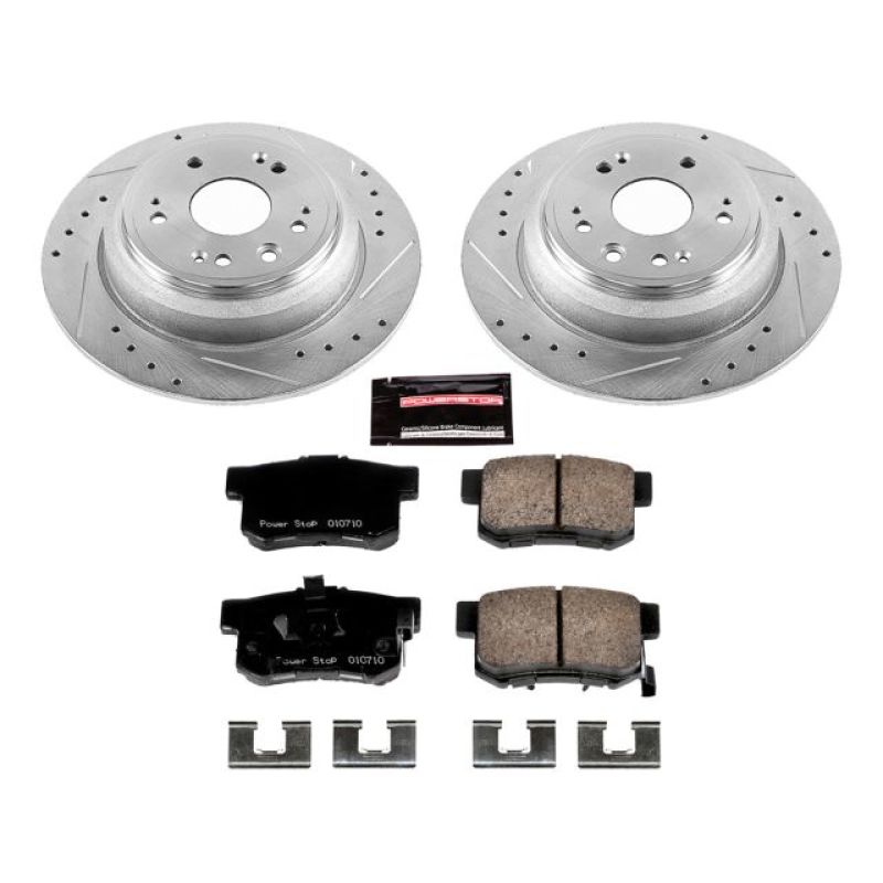 PowerStop fits Honda 10-11 Accord Crosstour Rear Z23 Evolution Sport Brake Kit