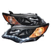 Spyder 5072658 fits Toyota 12-14 Camry Projector Headlights DRL Blk High 9005 (