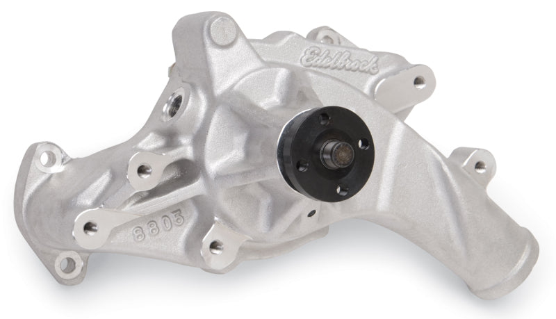 Edelbrock 8805 Water Pump High Performance fits Ford 1965-76 FE V8 Engines Standard Length Satin Finish