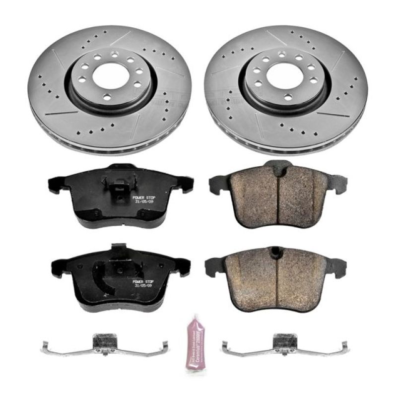 PowerStop K5349 fits Saab 06-11 9-3 Front Z23 Evolution Sport Brake Kit