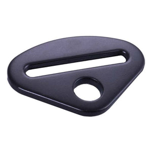 Racequip 700905 Delta Short Bolt On End Seat Belt Mounting Hardware / 2 or 3 In. Belts / Forged Steel- Blk