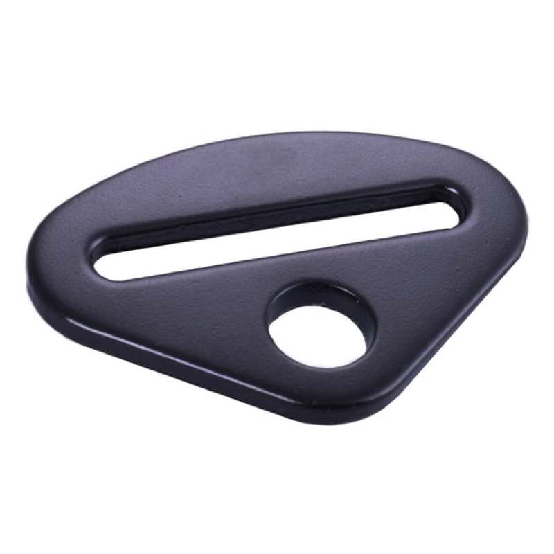 Racequip 700905 Delta Short Bolt On End Seat Belt Mounting Hardware / 2 or 3 In. Belts / Forged Steel- Blk