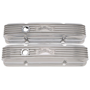 Edelbrock 4144 Valve Cover Classic Series fits Chevrolet 1959-1986 262-400 CI V8 Polshed