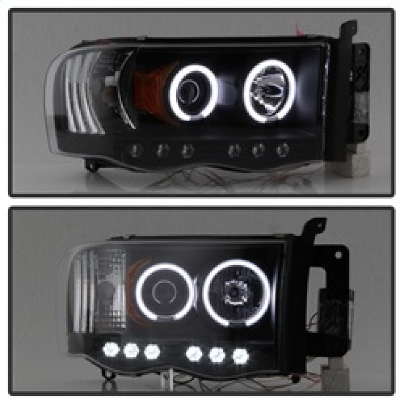Spyder 5009951 fits Dodge 02-05 Ram 1500 03-05 Projector Headlights CCFL Halo L