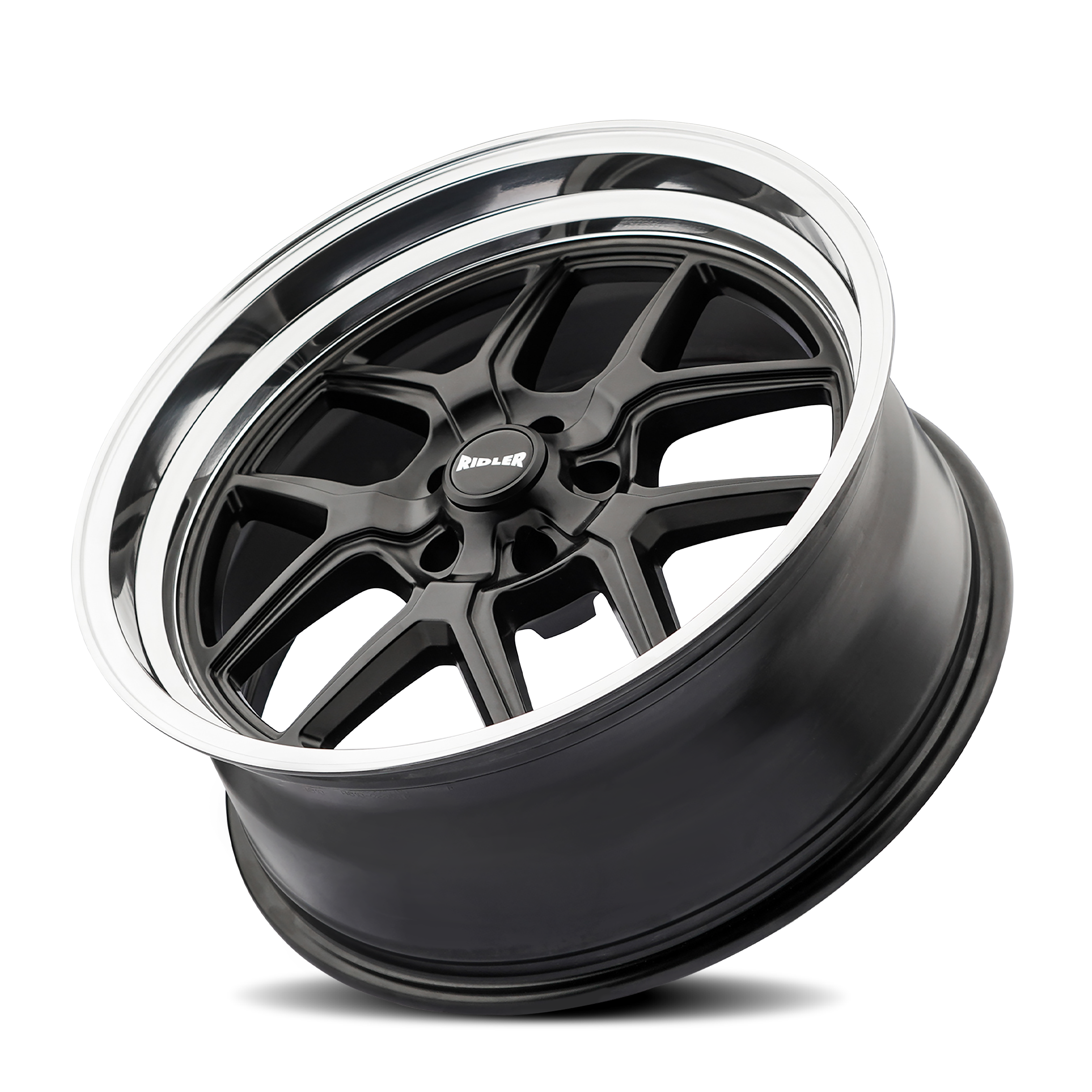 RIDLER 610-2873MB RIDLER 610 MATTE BLACK POLISHED 20X8.5 5-127 0MM 83.82MM