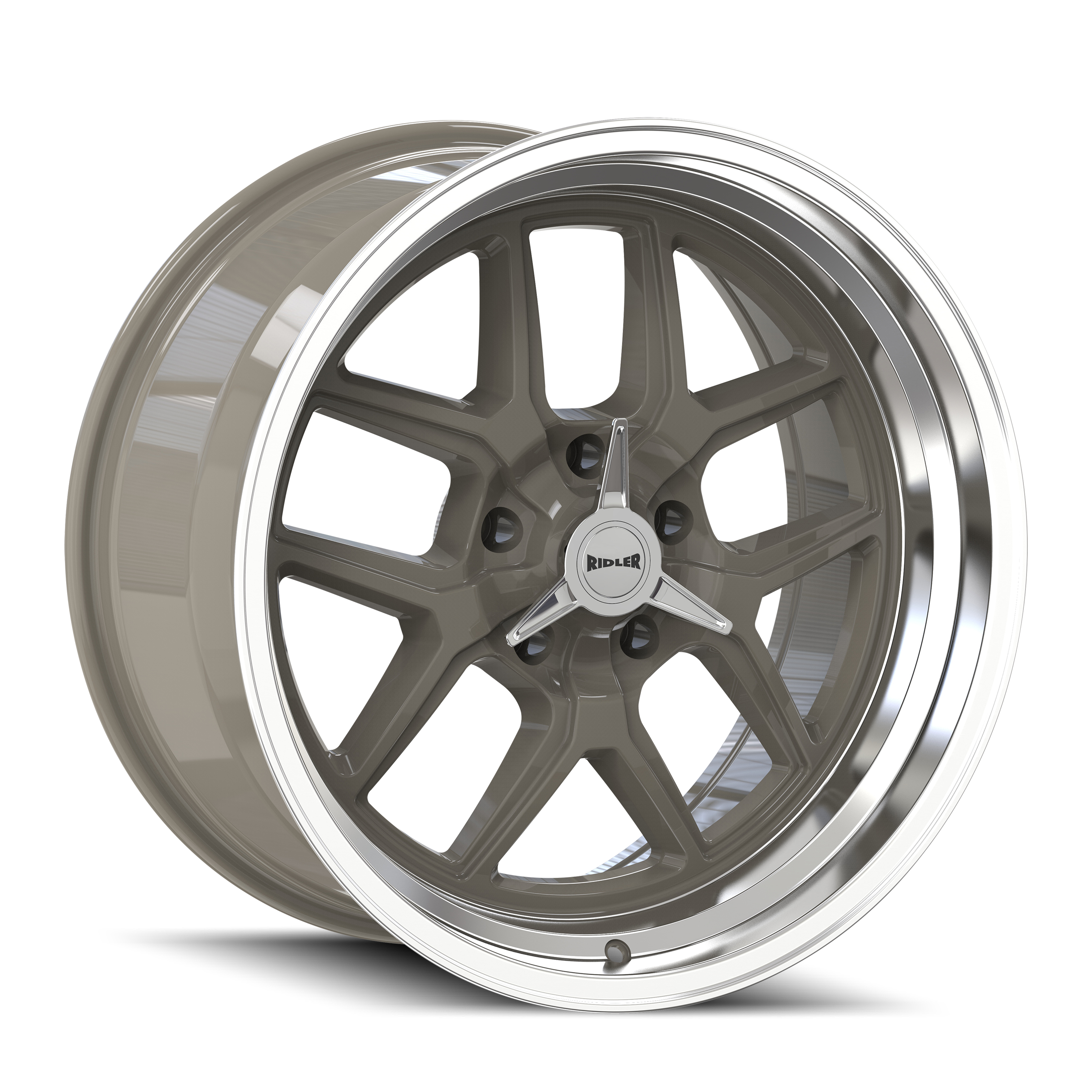 RIDLER 610-7873G RIDLER 610 GLOSS GREY POLISHED 17X8 5-127 0MM 83.82MM