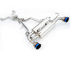 Invidia HS09IFXGIT 09+ FX35 2/4WD Gemini Single Layer Titanium Tip Cat-back Exha