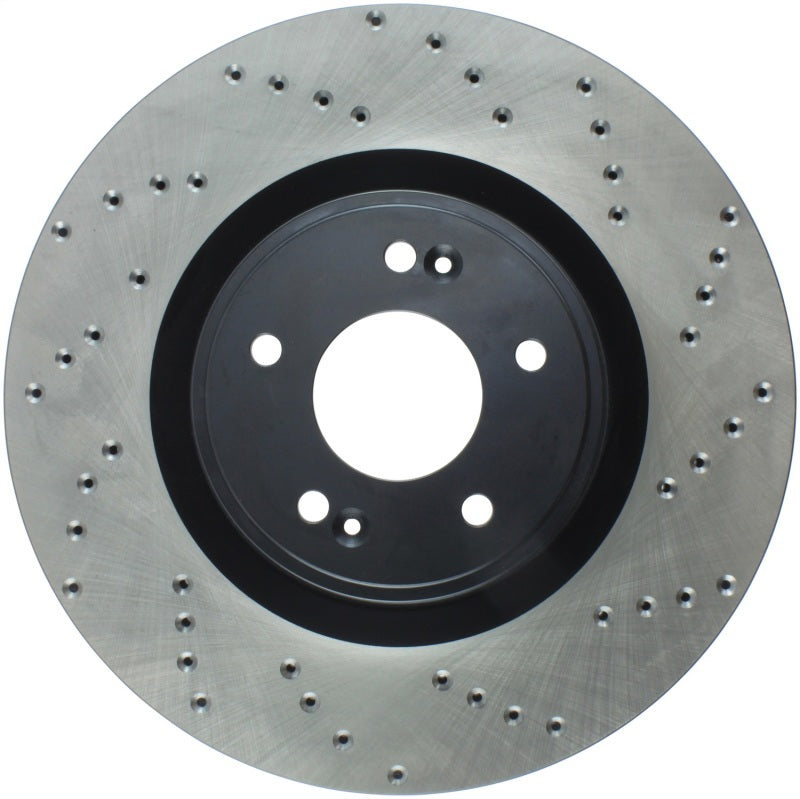 Stoptech 128.51036L Power Slot 10-13 Hyundai Genesis Coupe Track & R-Spec Front Left Drilled Rotor