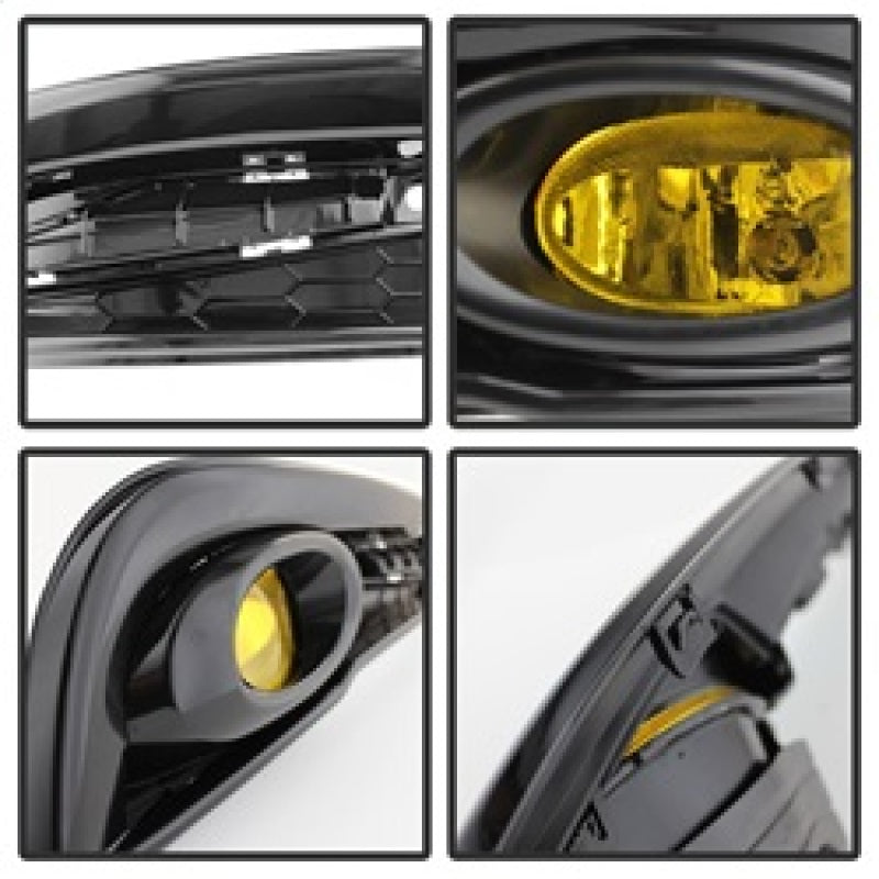 SPYDER 5077752 fits Honda Civic 2013-2014 4dr OEM Fog Light W/Switch Yellow