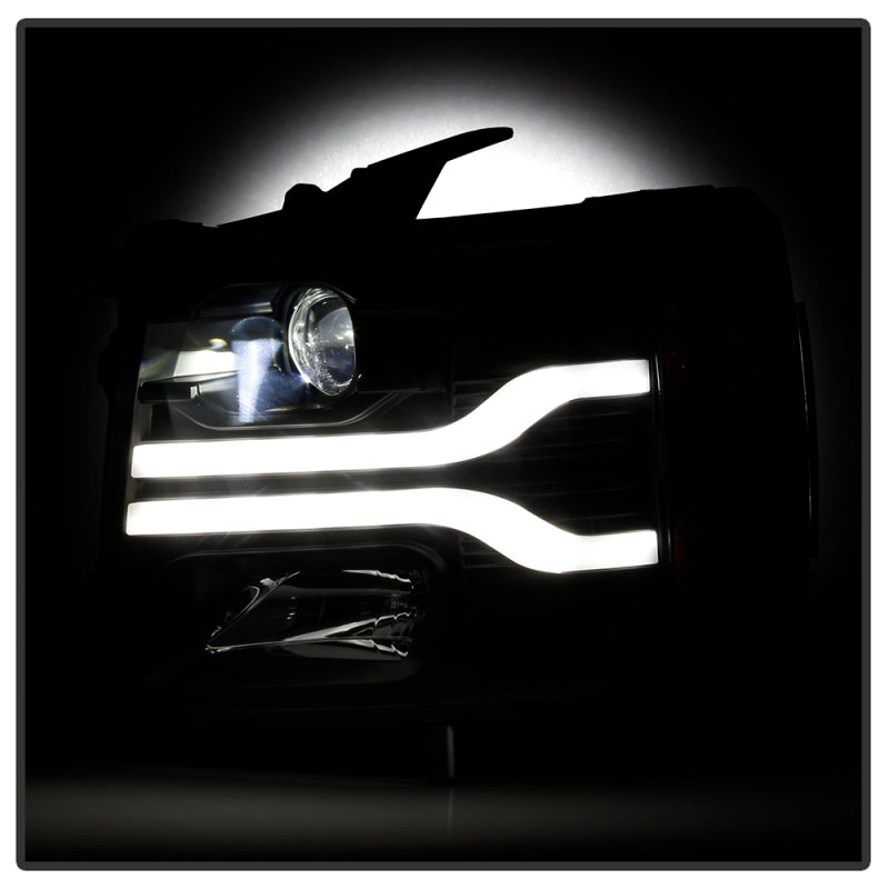 Spyder 5087614 fits Chevy 07-13 Silverado 1500 /2500HD/3500HD 07-14 LED Black P