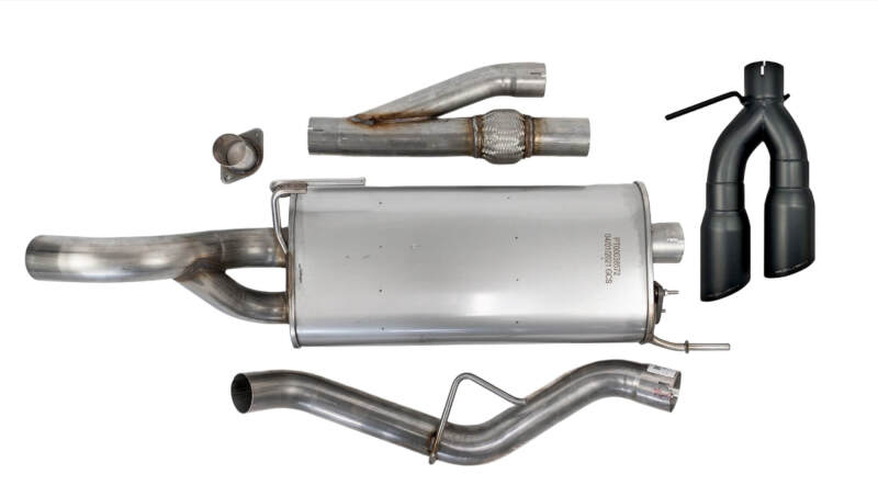Roush 422264-BLK 21-24 fits Ford F-150 5.0L V8 Side Exit Catback Active Ready Exhaust w/ Black Tips