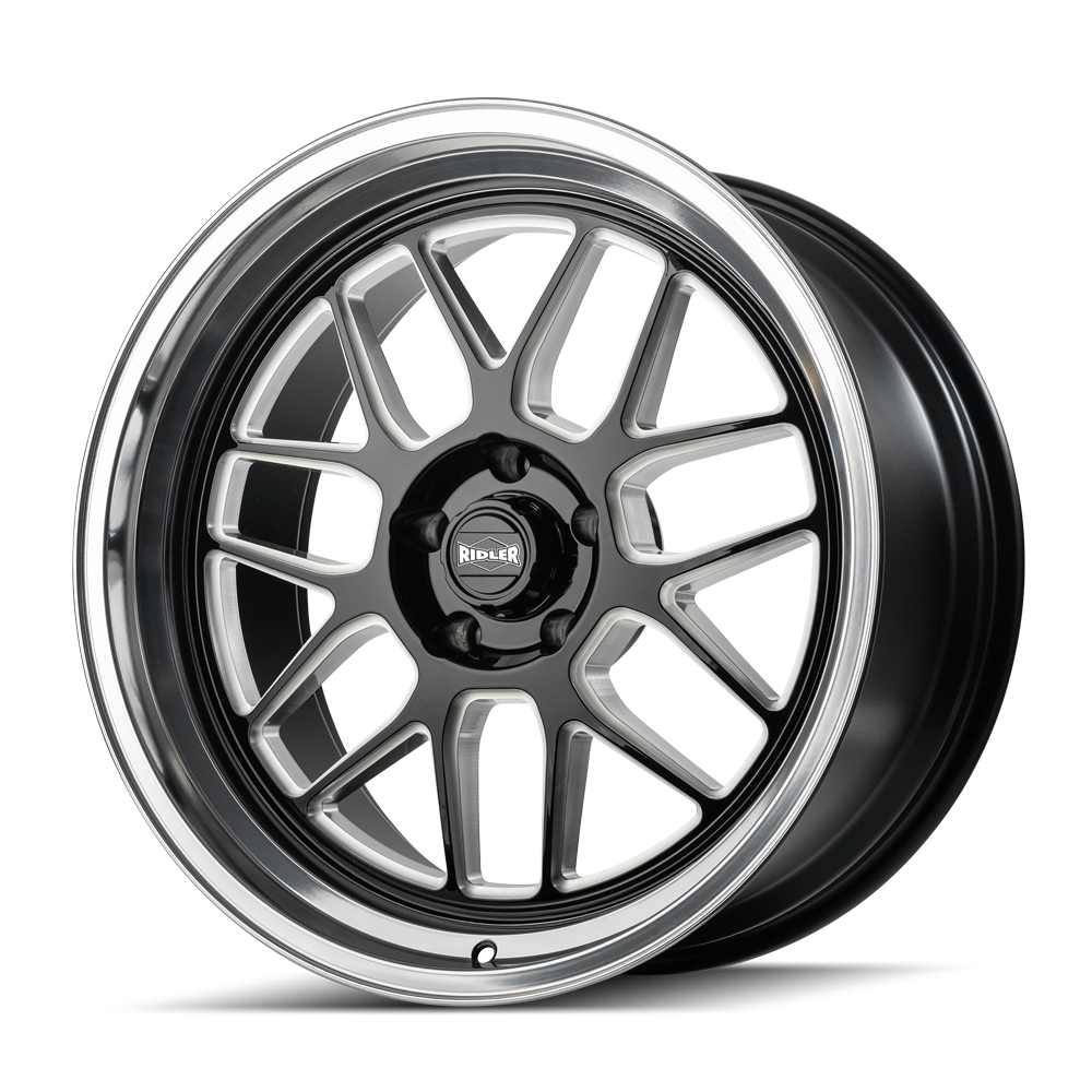 RIDLER 611-8965GBMD RIDLER 611 611 GLOSS BLACK/MILLED WITH DIAMOND CUT LIP