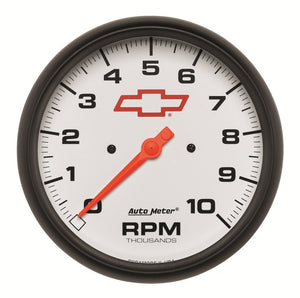 AutoMeter 5898-00406 Autometer fits GM Bowtie White 5in 10000 RPM In-Dash Electronic Tachometer