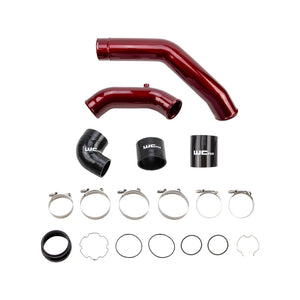 Wehrli 17-25 Ford Power Stroke 6.7L High Flow Intercooler Pipe Kit - Candy Red