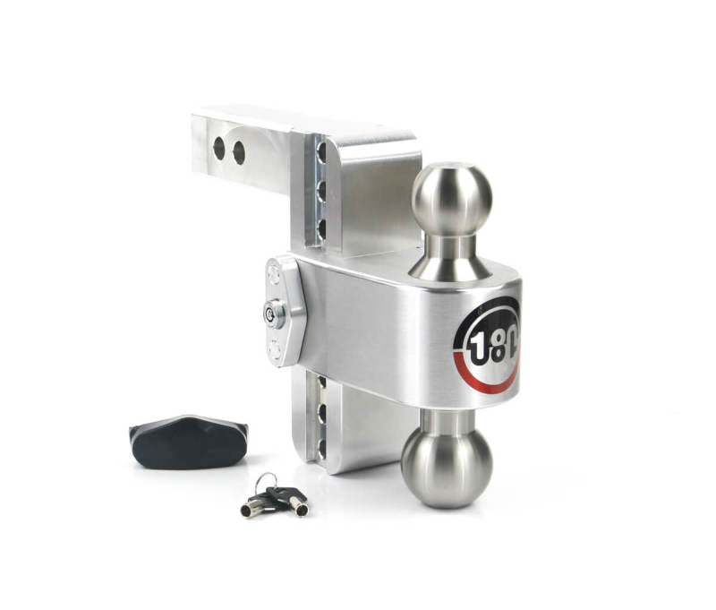 Weigh Safe LTB6-2 180 Hitch 6in Drop Hitch & 2in Shank (10K/12.5K GTWR) - Aluminum