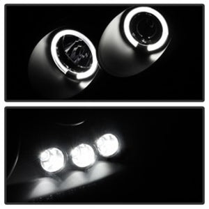 Spyder 5078285 fits Chevy 05-10 Cobalt Projector Headlights LED Halo LED Blk Sm