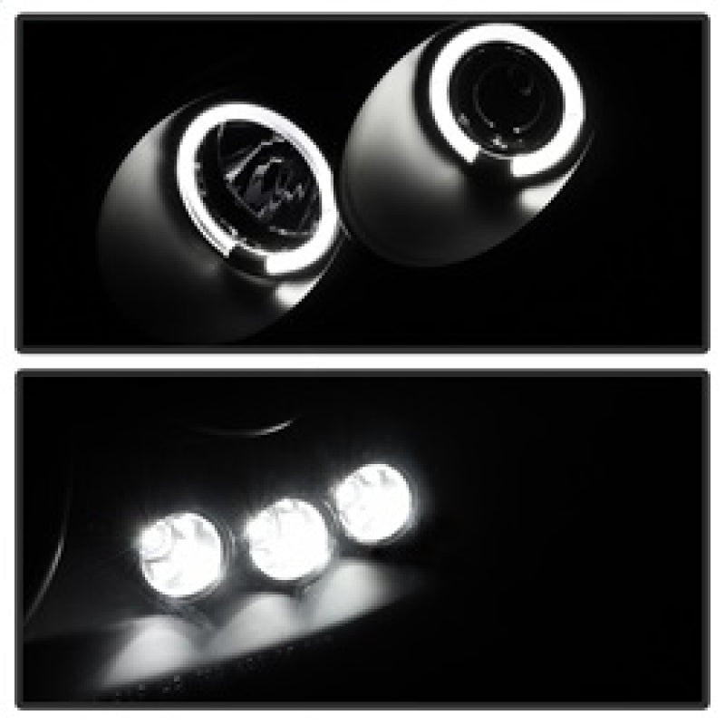 Spyder 5078285 fits Chevy 05-10 Cobalt Projector Headlights LED Halo LED Blk Sm