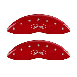 MGP 10232FFRDRD Front set 2 Caliper Covers Engraved Front Oval logo/fits Ford Re