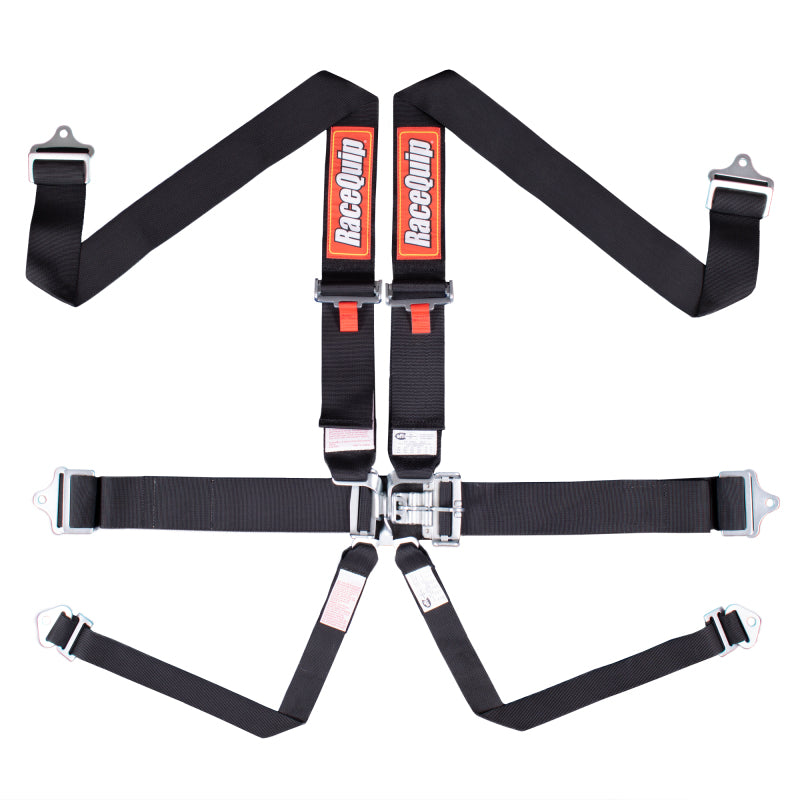 Racequip 712002 Black L & L 6pt Seat Belt