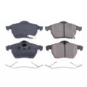 PowerStop 17 819 fits Saab 9-3 Front Z17 Evolution Ceramic Brake Pads w/Hardware