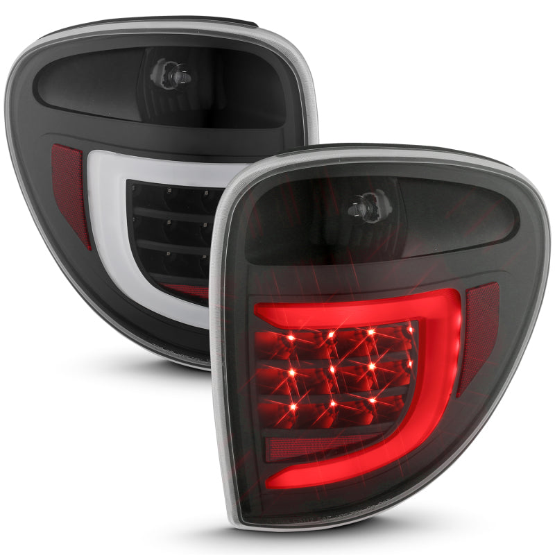 ANZO 311365 2007 fits Dodge 04-20 Grand Caravan LED Tail Lights w/ Light Bar Black Housing Clear Lens