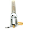 Bikers Choice 489636 Chrome Round Petcock 22MM Right Outlet