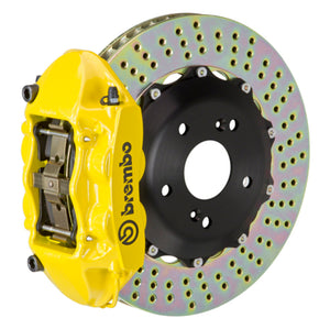 Brembo 2P1.6010A5 Brembo 06-09 S2000 Rear GT BBK 4 Piston Cast 328x28 2pc Rotor Drilled- Yellow