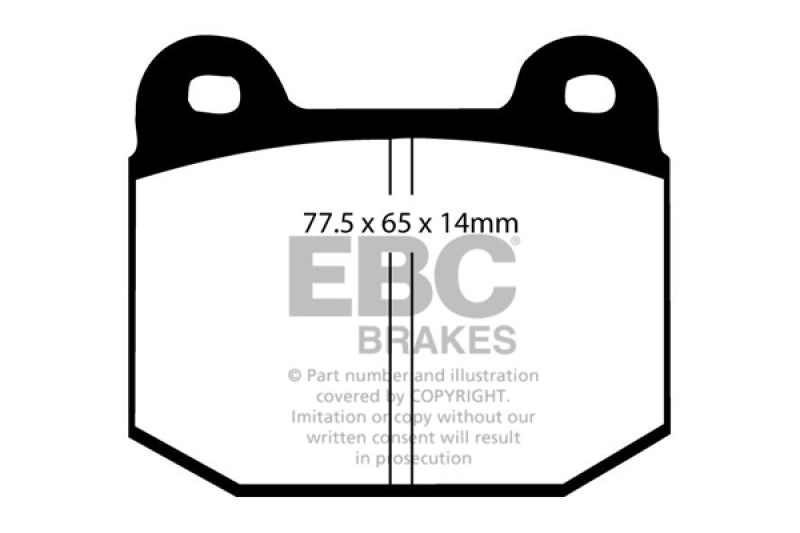 EBC DP2197/2 08+ fits Lotus 2-Eleven 1.8 Supercharged Greenstuff Front Brake Pads