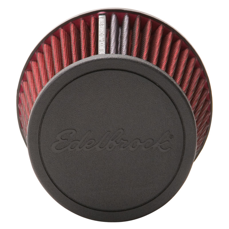 Edelbrock 43651 Air Filter Pro-Flo Series Conical 6 5In Tall Red/Black
