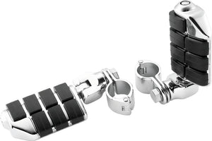 Kuryakyn 7992 Kuryakyn Dually ISO Pegs With 1-1/4inch Clamp Chrome (Pair)
