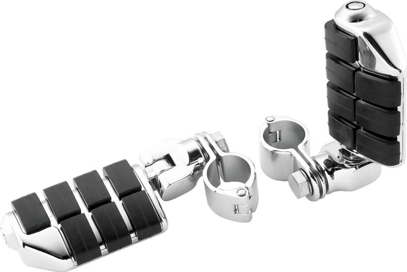 Kuryakyn 7992 Kuryakyn Dually ISO Pegs With 1-1/4inch Clamp Chrome (Pair)