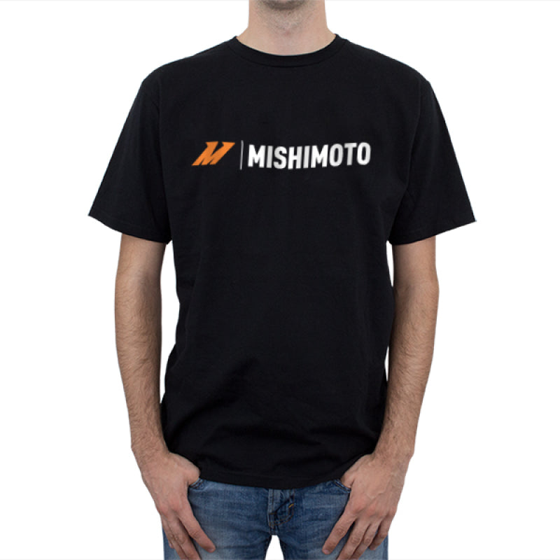 Mishimoto MMAPL-LOGO-TBKLG Large Black Signature Logo T-Shirt