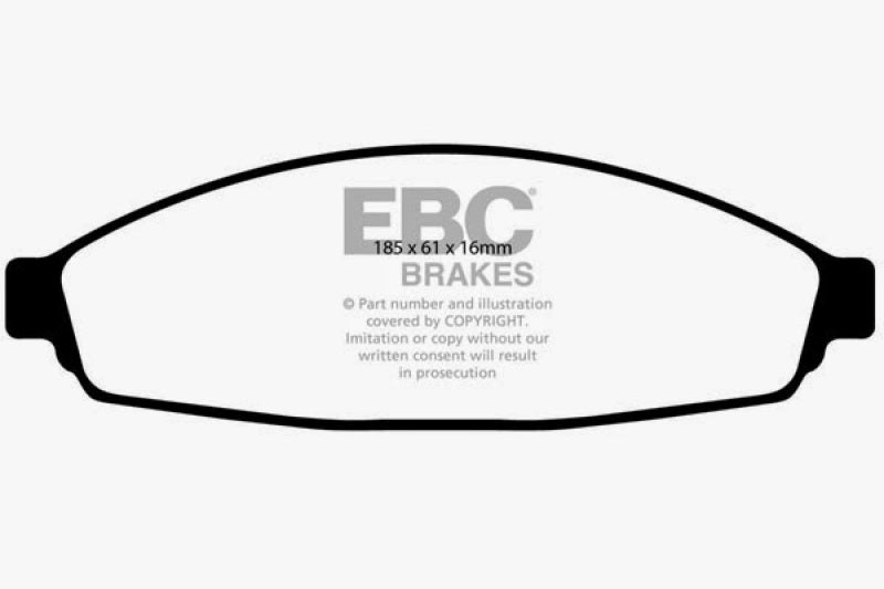 EBC DP21676 03+ fits Ford Crown Victoria 4.6 Greenstuff Front Brake Pads