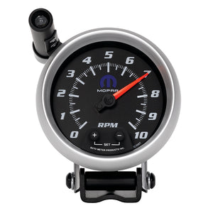 AutoMeter 880023 AutoMeter Gauge Tach 3-3/4in. 10K RPM Pedestal W/ Ext. Quick-Lite Black fits Mopar