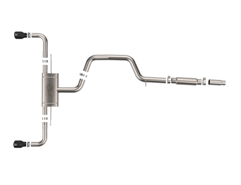 aFe 49-36454-B 22-24 Volkswagen GTI MACH Force-Xp 3 to 2-1/2 IN Stainless Steel Cat-Back Exhaust w/Black Tip