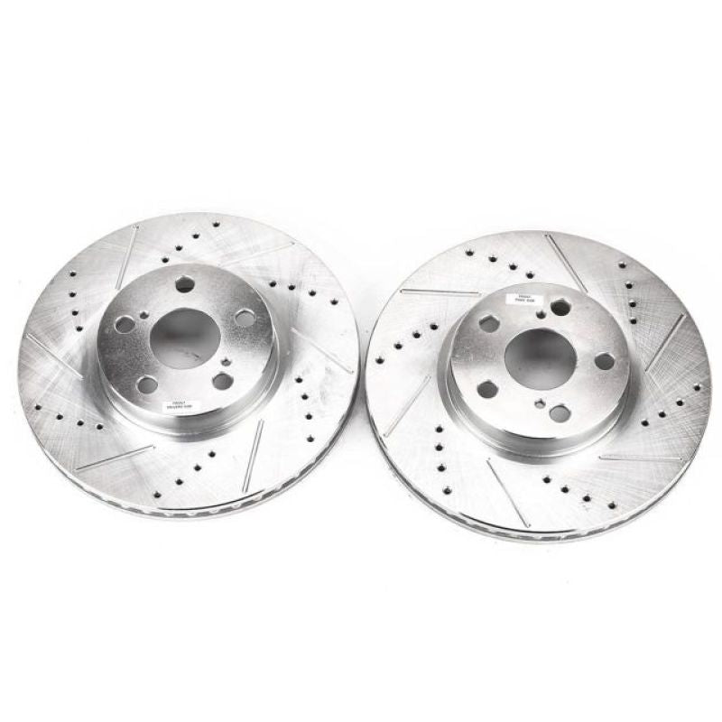 PowerStop fits Pontiac 09-10 Vibe Front Evolution Drilled & Slotted Rotors -