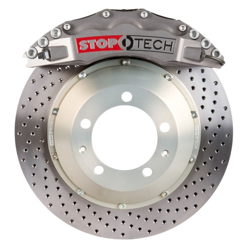 StopTech 82.874.6D00.R2 fits Toyota 08-13 Land Cruiser Front BBK w/Trophy Anodized ST-65 Calipers Drilled 380x35mm Rotor