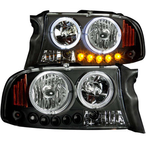 ANZO 111194 1997-2004 fits Dodge Dakota Projector Headlights w/ Halo Black 1 pc