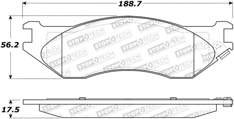Stoptech 305.0897 Street Select Brake Pads