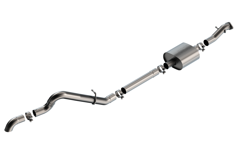 Borla 140898 fits Ford 21-22 Bronco 2.3L 2DR/4DR T-304 Stainless Steel Cat-Back S-Type Exhaust - Brushed