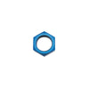 Russell 661880 Performance -4 AN Bulkhead Nuts 7/16in -20 Thread Size (Blue)