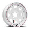 Raceline 8068080 80 Series 8 Spoke 16x8in / 8x6.5 BP / 4.5in BS - White